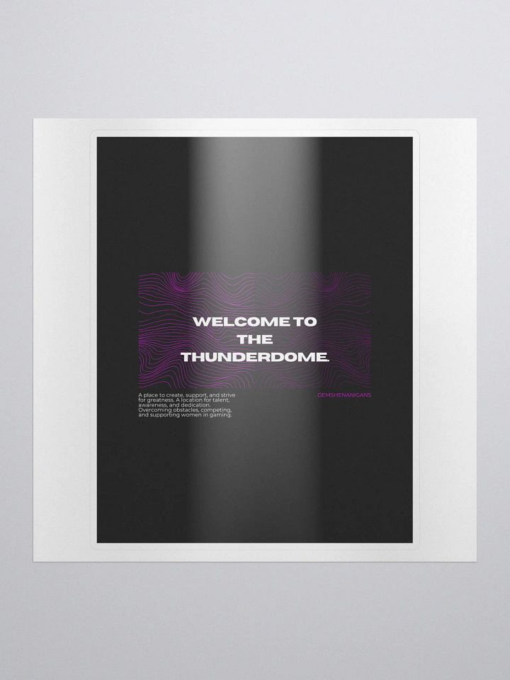 Welcome to the Thunderdome Sticker product image (1)