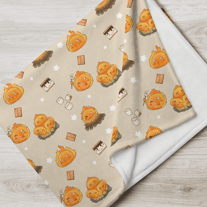 Fire Slime Throw Blanket product image (1)