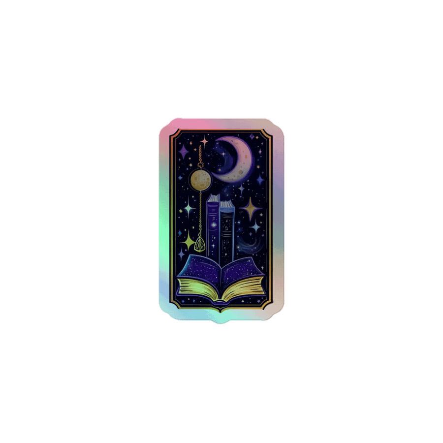 Enchanted Bookmark Holographic Sticker product image (1)