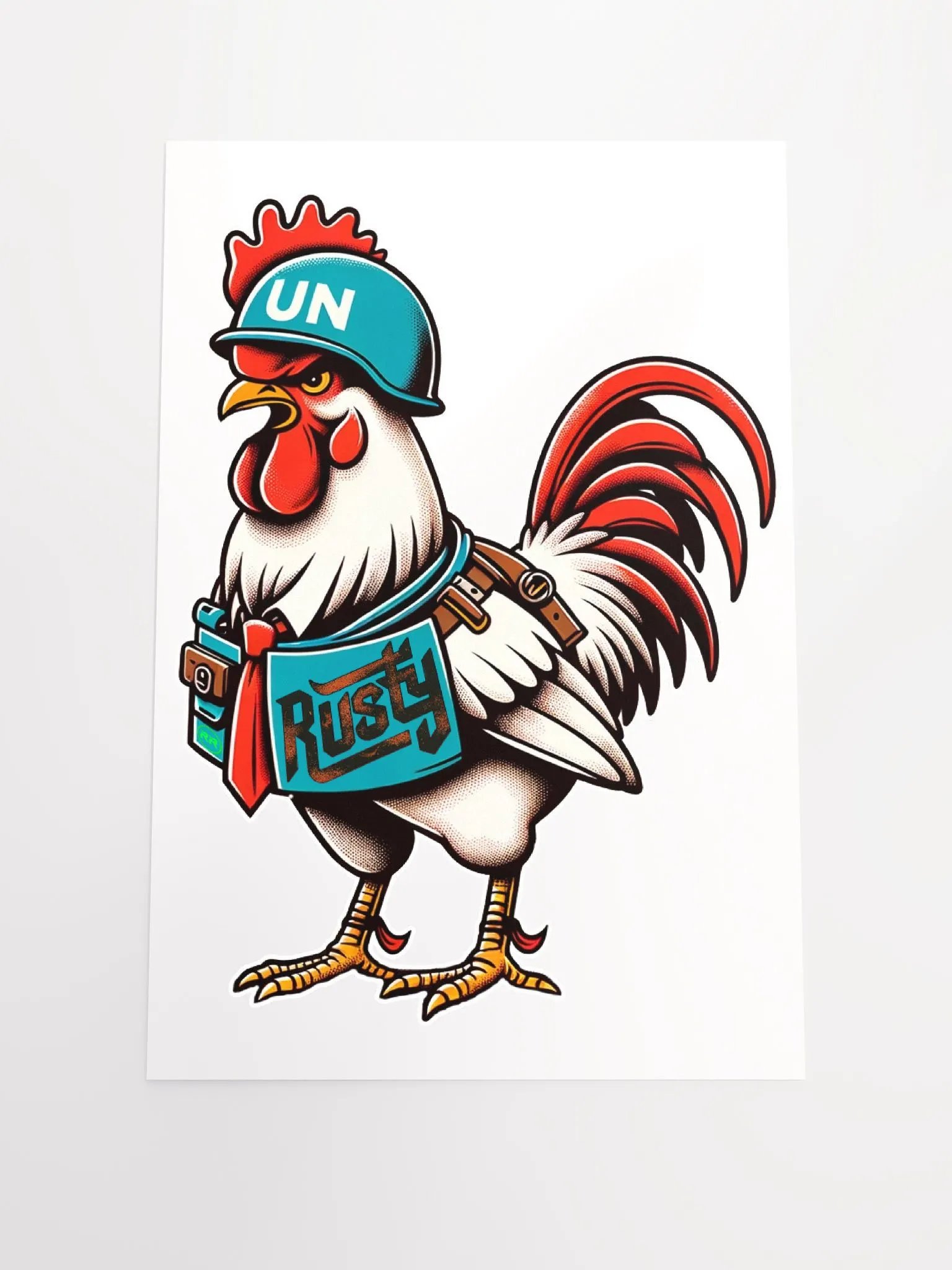 Rusty Rooster Matte Paper Poster (Cigar-Free Edition) product image (3)