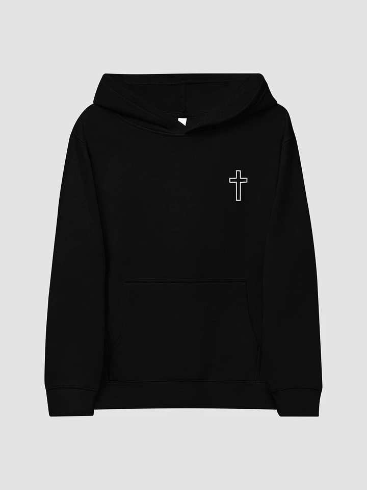 Kids Black Cross Hoodie product image (1)