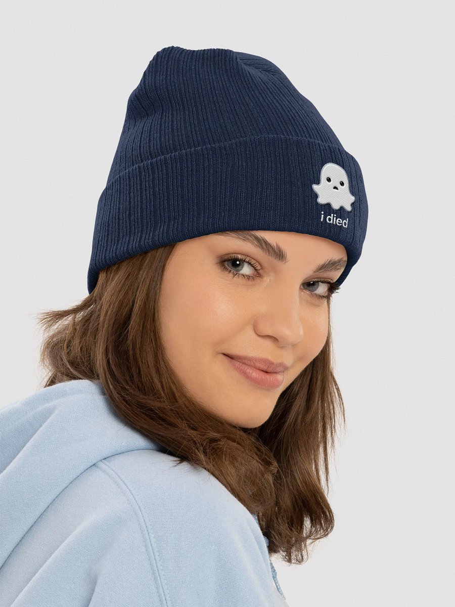 Sad Ghost Beanie - Dark Color product image (15)