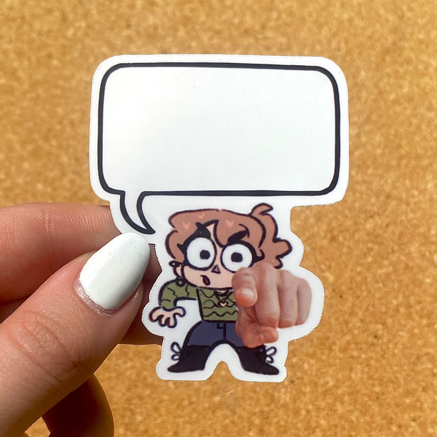 Customizable Speech Bubble Molzy Sticker product image (3)