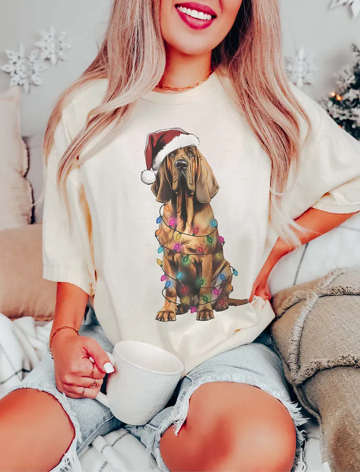 Funny Bloodhound Christmas T-Shirt for Bloodhound Paw-rents product image (16)