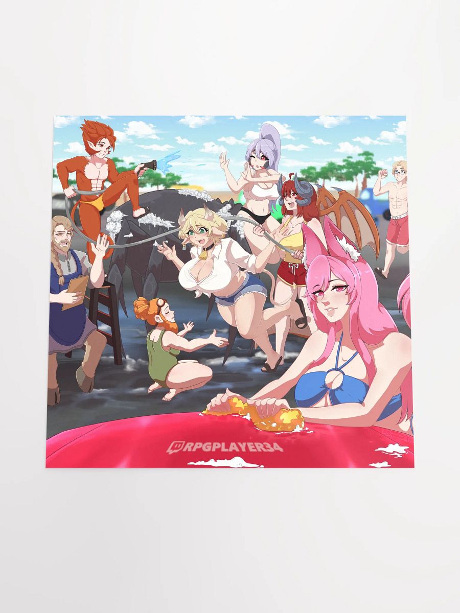 Tavern Group - Summer Adventures '25 - Car Wash Shenannigans! - Art Print! product image (4)