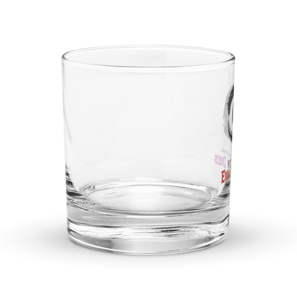 Rainbow Evil Never Dies Logo Glass Cup product image (3)