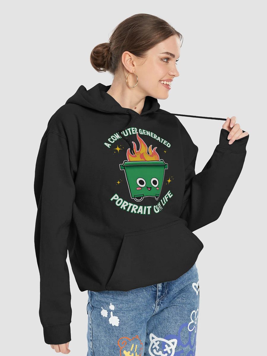 Dumpster Fire - A Computer Generated Portrait of My Life Hoodie product image (7)