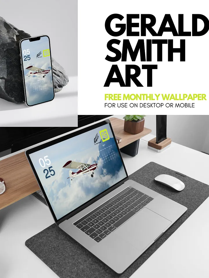 May 2025 Desktop & Mobile Calendar Wallpaper product image (1)