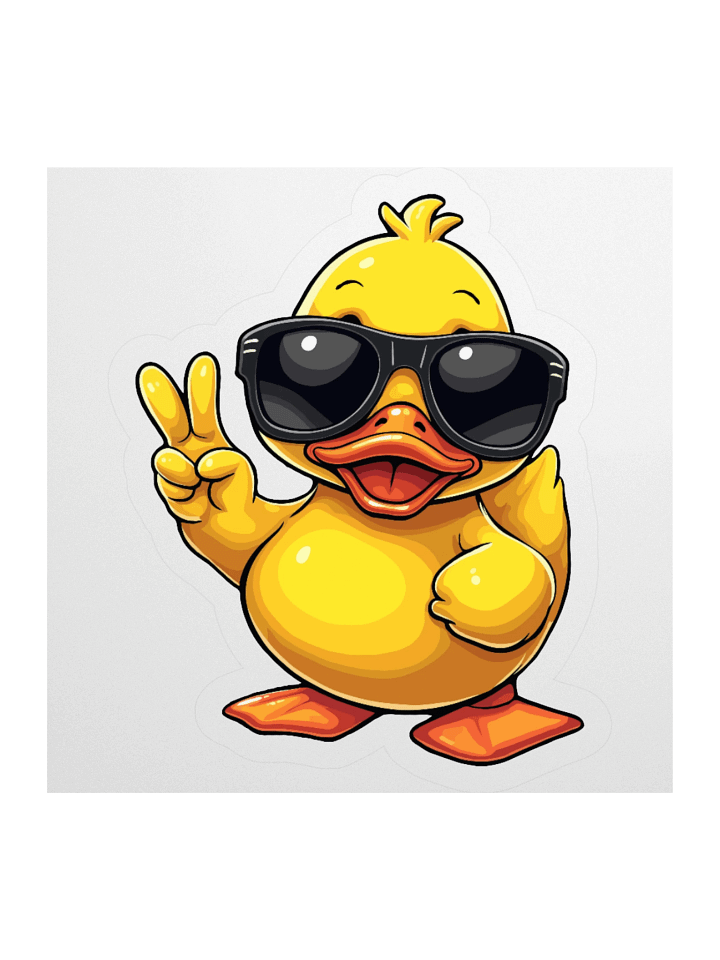 Cool Rubber Duckie Sticker product image (3)