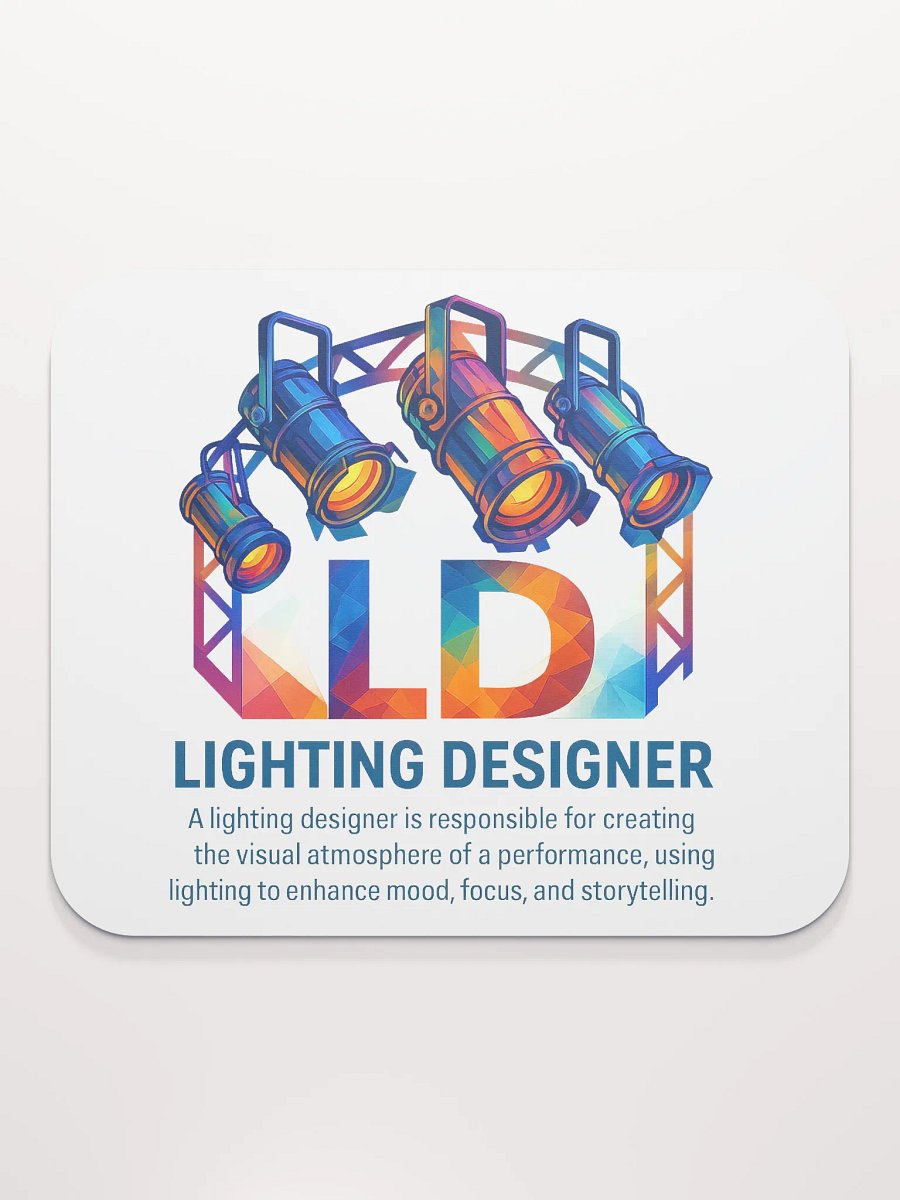Theatrically Jerry: "LD (Light Designer) Prismatic Series" Mouse Pad product image (3)