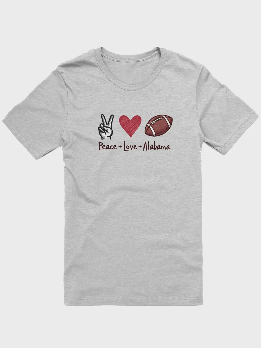 Peace, Love, Alabama Iconic T-Shirt product image (1)