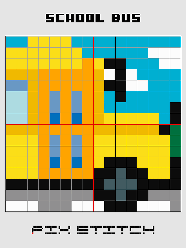 School Bus Pixel Art product image (2)