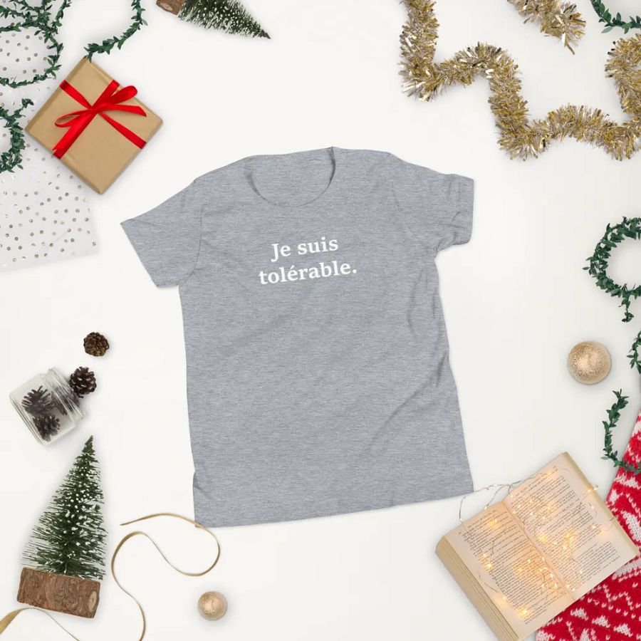 ''Tolérable'' T-shirt à manches courtes pour enfant product image (6)