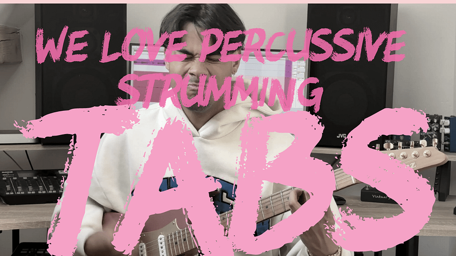 We Love Percussive Strumming Tabs product image (1)