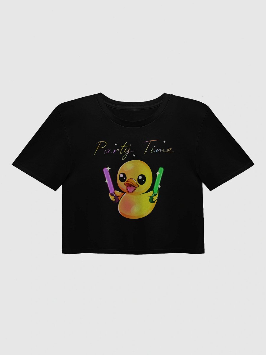 Party Time Rave Duck Crop Top Womens 100% Cotton product image (1)