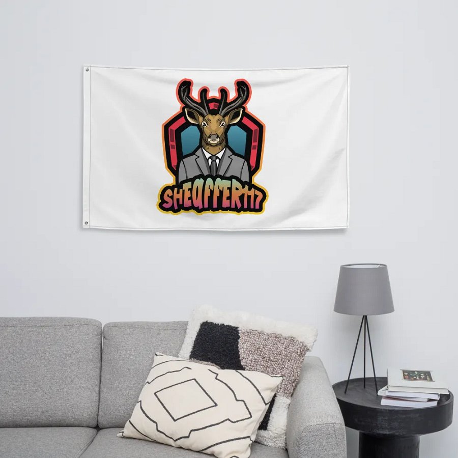 Deer in a Suit All-Over Flag product image (8)