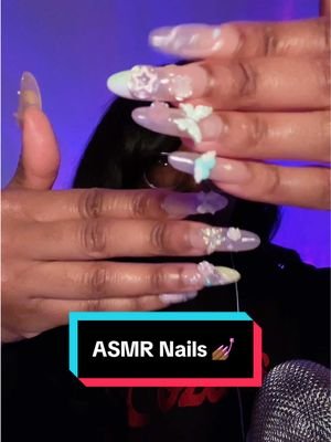 My favorite ASMR nails #asmr #asmrtapping #pressonnails #relaxingvideos #asmrfyp 