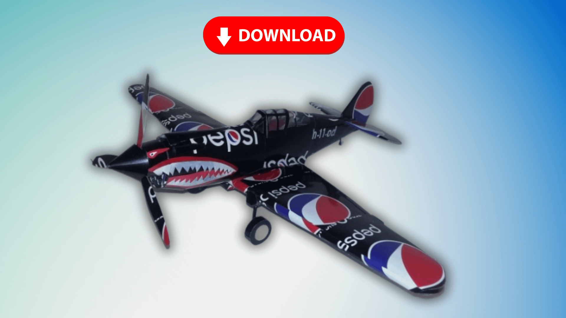 Soda Can P-40 Warhawk DIGITAL Plans product image (1)