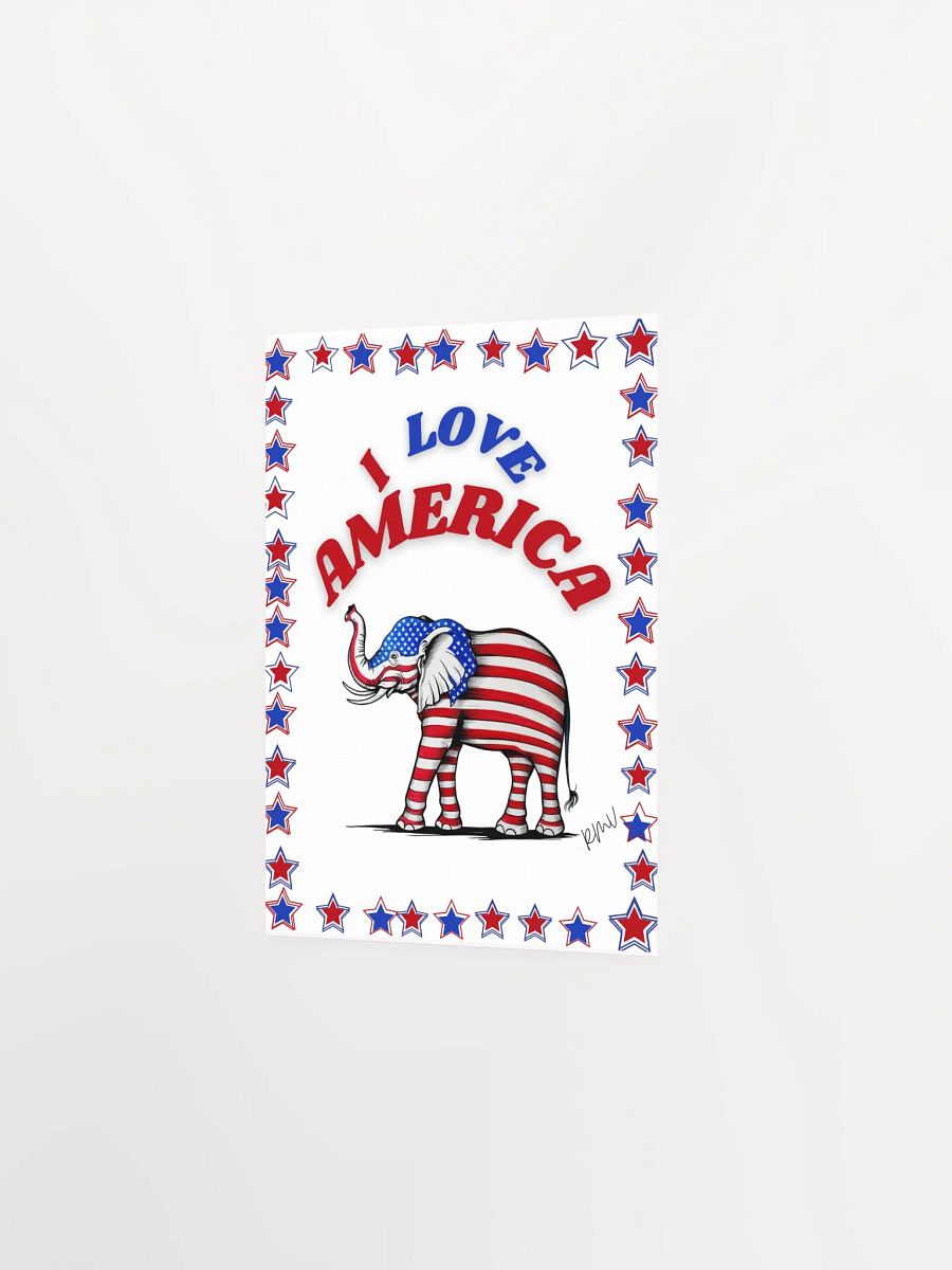 Enhanced matte paper poster, I LOVE AMERICA product image (2)