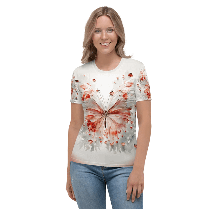 White Butterfly T shirt product image (2)