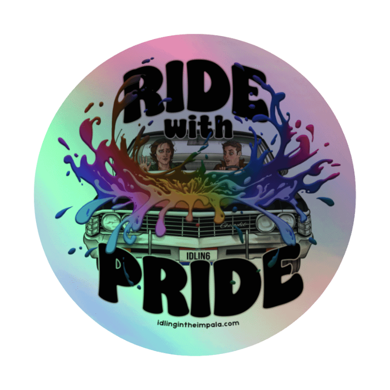Ride with Pride Holo Sticker - Circle product image (5)