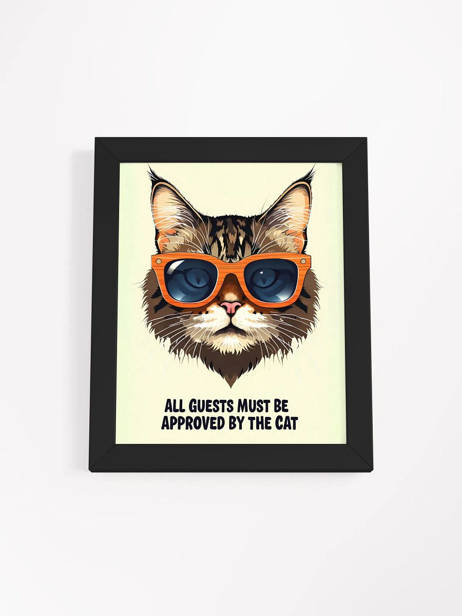 Cool Cat Sunglasses Framed Poster product image (2)