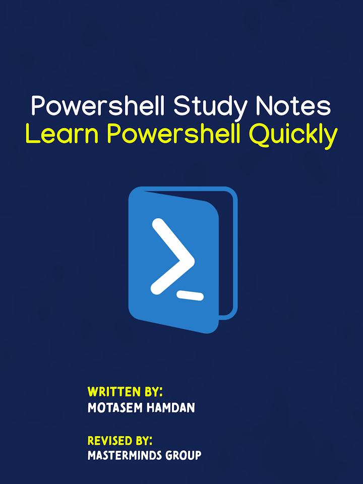 Powershell Study Notes | Learn Powershell Quickly product image (1)