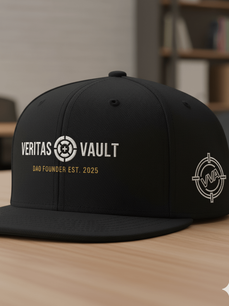 DAO Founders Hat - Flatbill Black, LE product image (1)