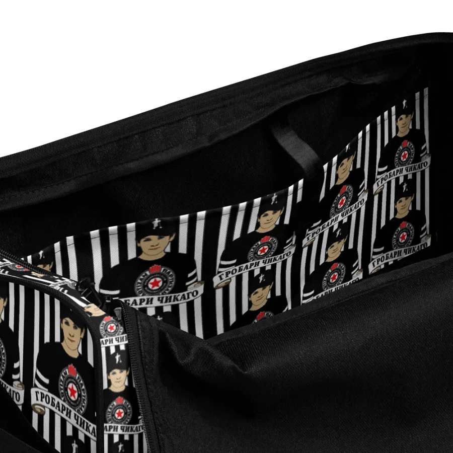 Grobari Čikago KK Partizan All-Over Print Duffle Bag product image (7)