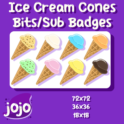 Ice Cream Bits/Sub Badges product image (1)