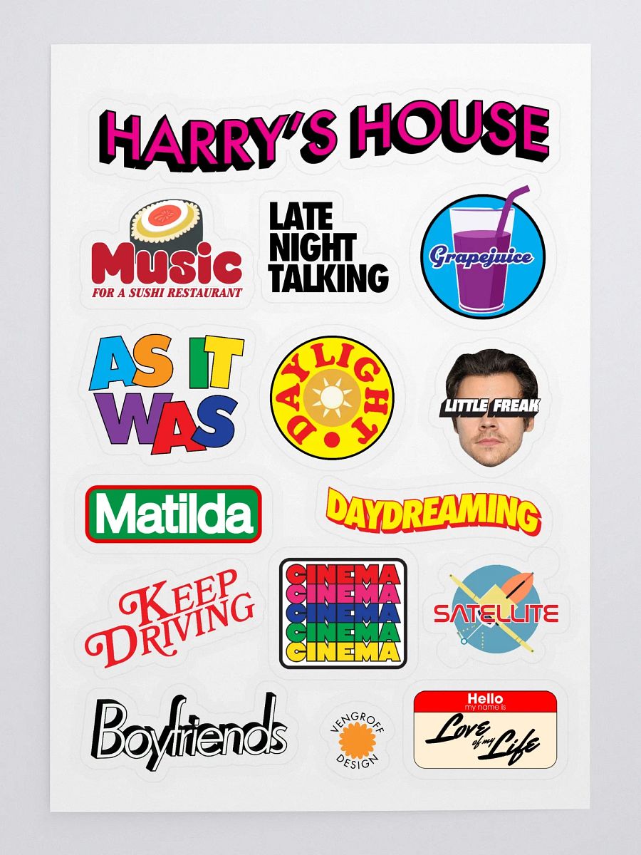 Harry's House Sticker Sheet product image (3)