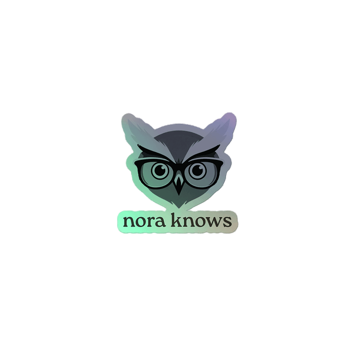 nora knows sticker product image (2)