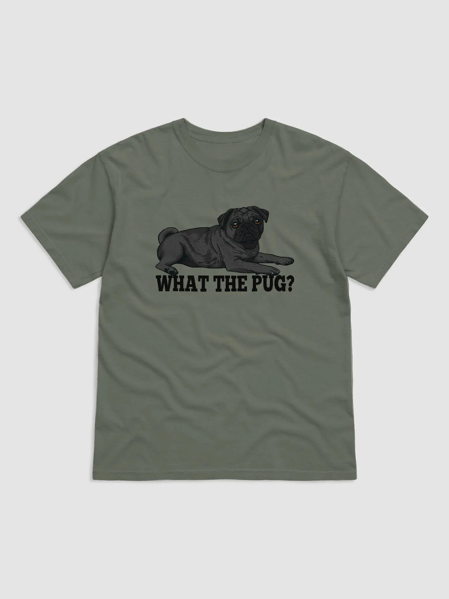What the Pug T-Shirt of a Pug(Black) | Funny T-Shirt for Pug Paw-rents product image (22)