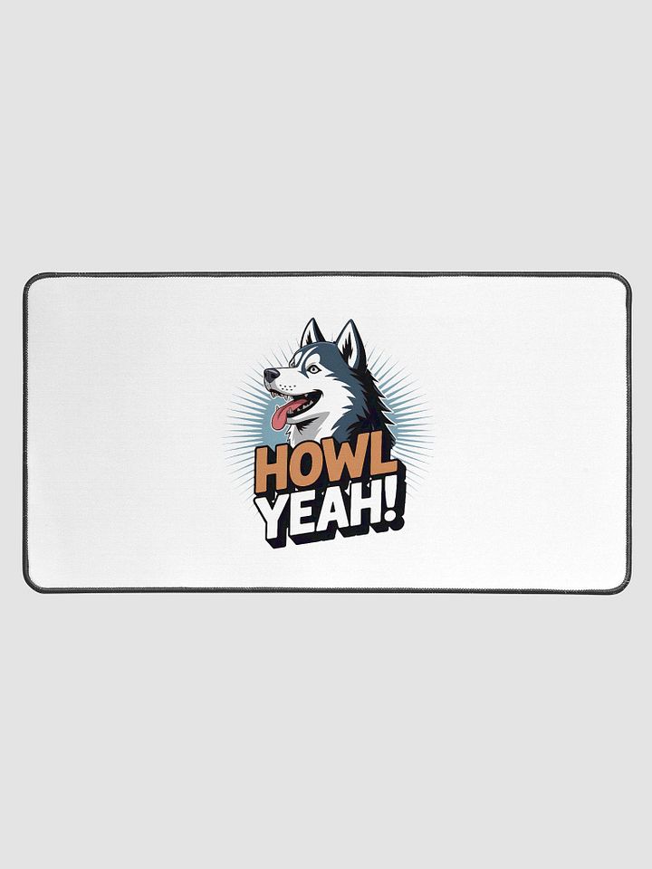 Howl Yeah! Husky Desk Mat product image (1)