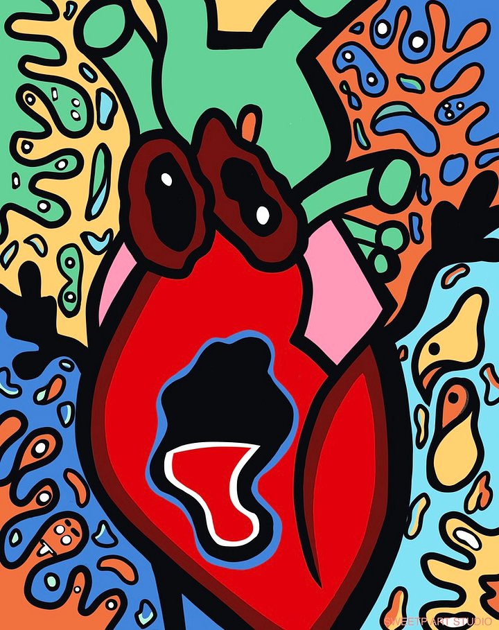 Screaming Heart | Art Print product image (1)