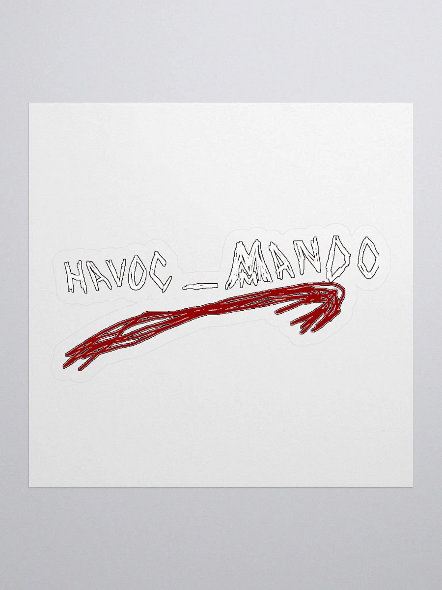 Havoc Mando Scratch sticker product image (1)