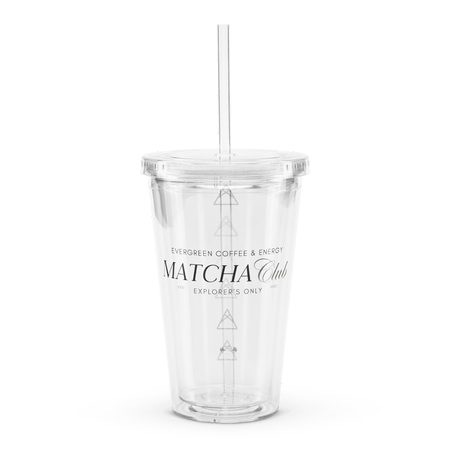 Sip Society | Matcha Club Clear Plastic Tumbler product image (3)