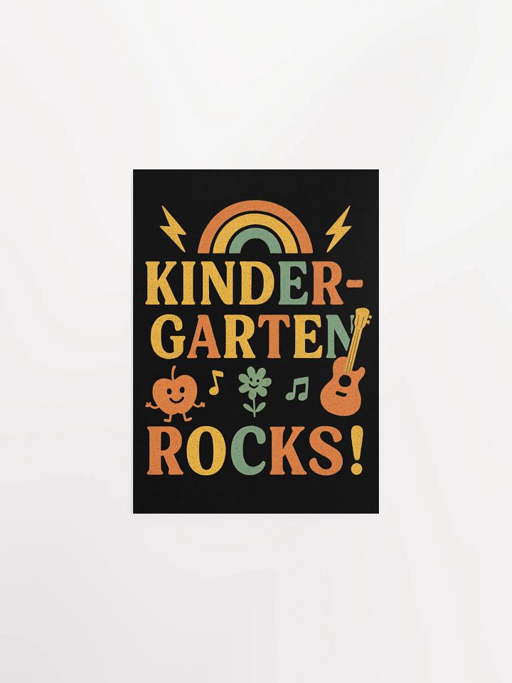 Kindergarten Rocks! Poster – Retro Wall Art for Classrooms product image (4)