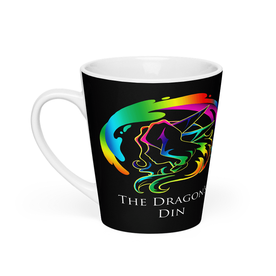 The Dragon's Din Logo Latte Mug product image (1)