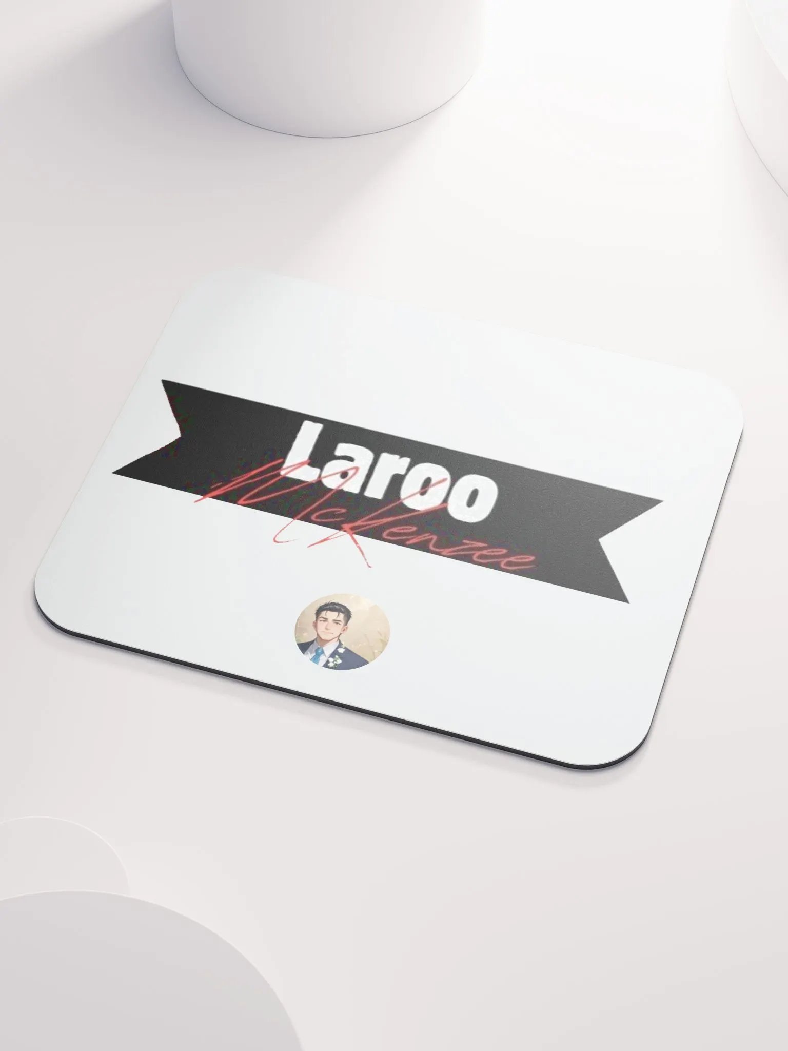 Laroo's Signature Mouse Pad (White) product image (3)