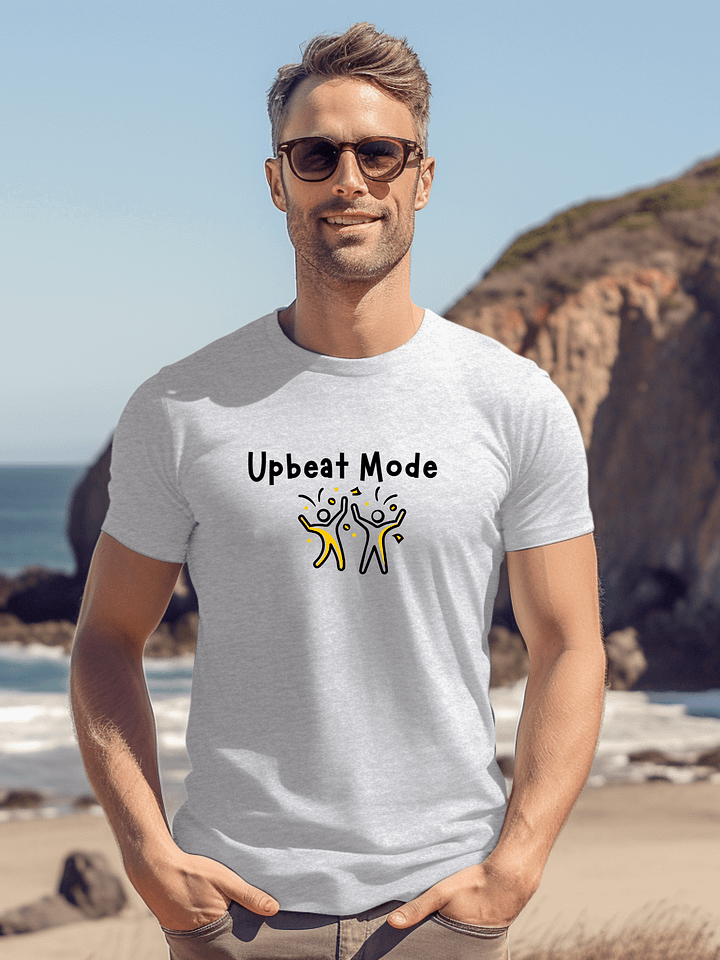 "Upbeat Mode" Unisex Cotton T-Shirt product image (74)