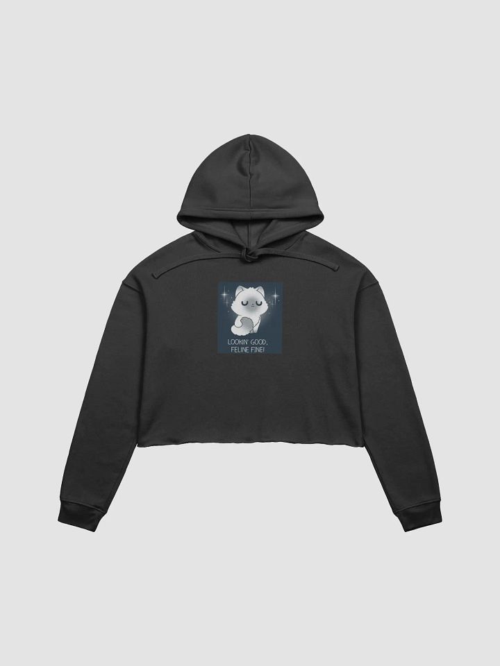 Feline Fine Fluffy Crop Hoodie product image (1)