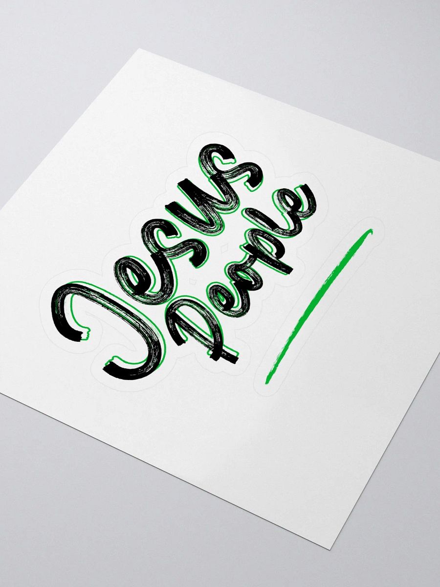 JESUS PEOPLE Kiss Cut Stickers Black product image (3)