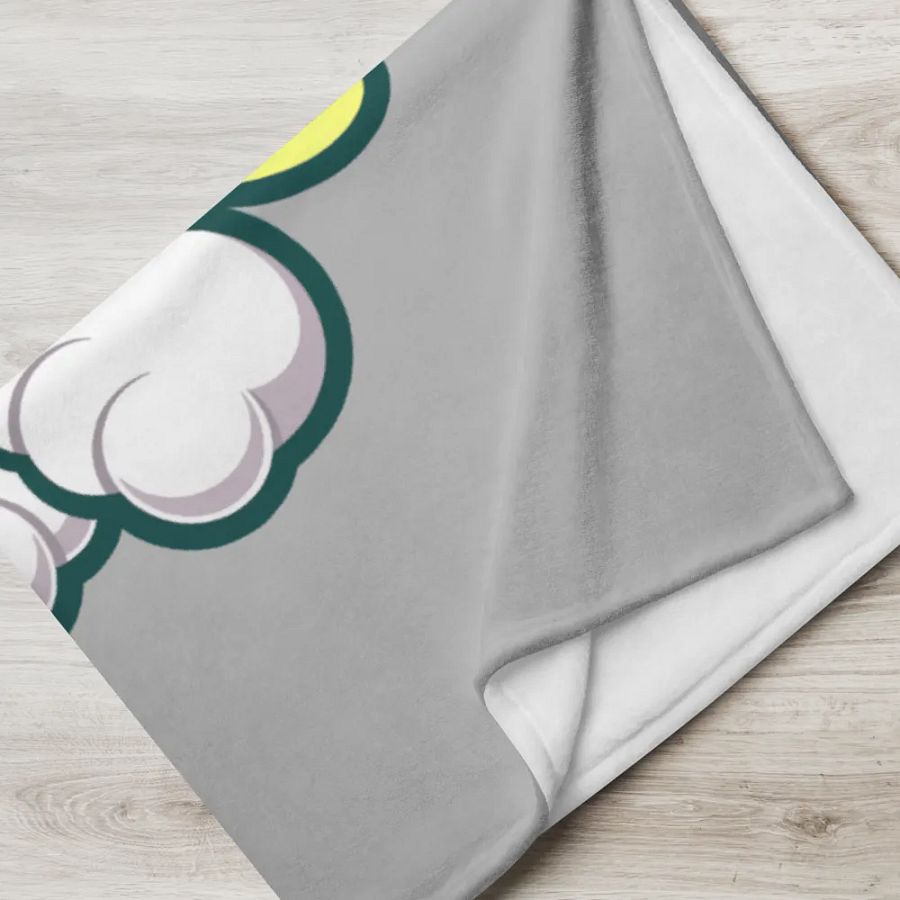 Sleeping Chloe • Throw Blanket (Silver) product image (5)