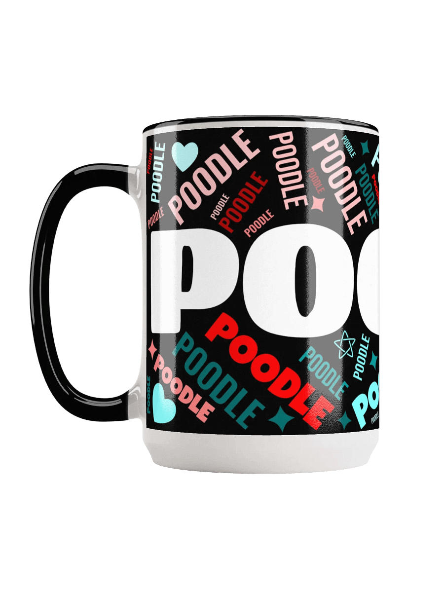 Retro-esque Funky Colors Poodle Mug product image (3)