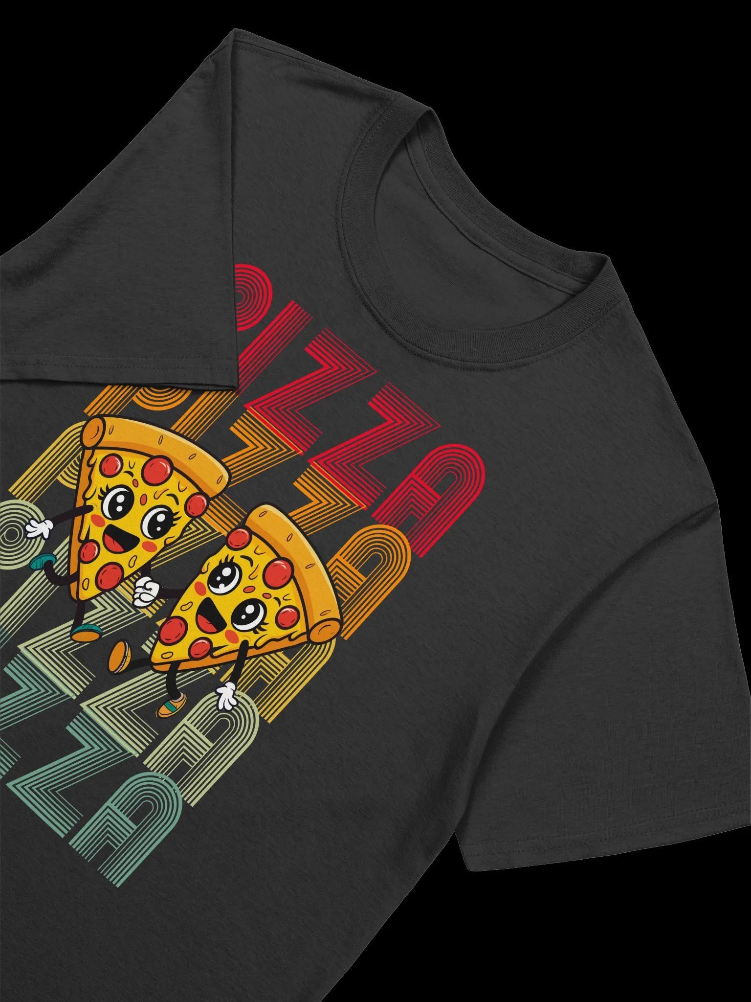 Food Lovers-Pizza Pals-Cute Pizza Friends T-Shirt product image (17)