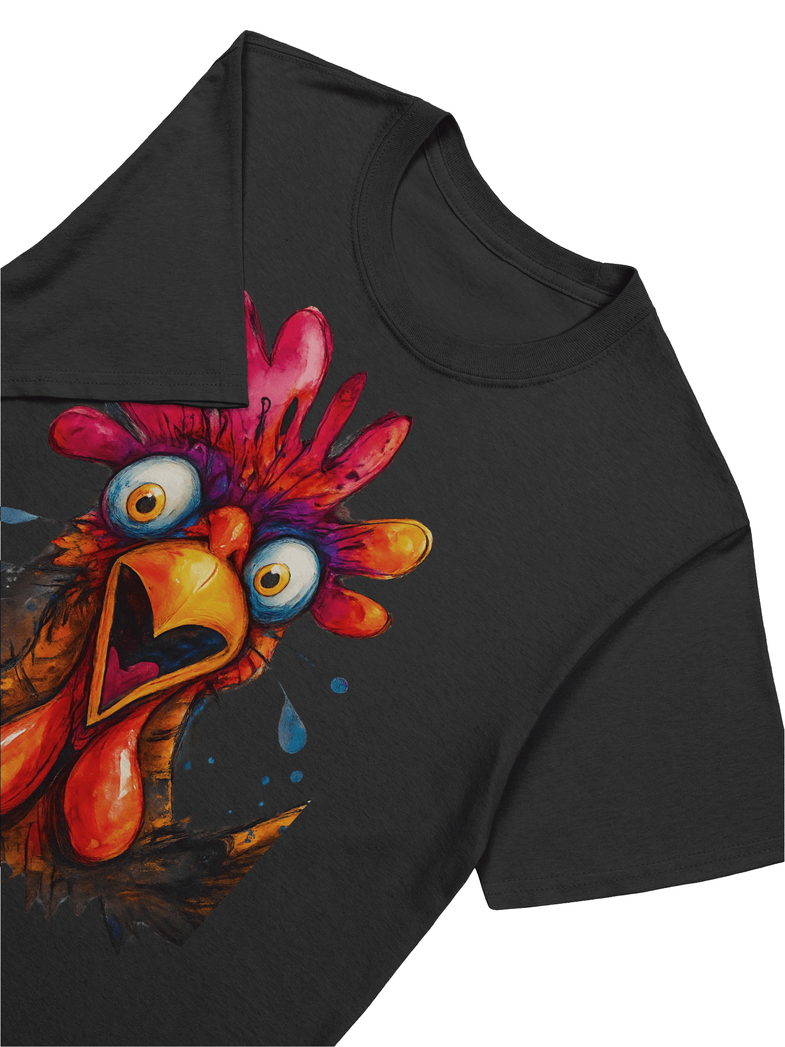 Surprised Rooster Unisex T-Shirt product image (68)