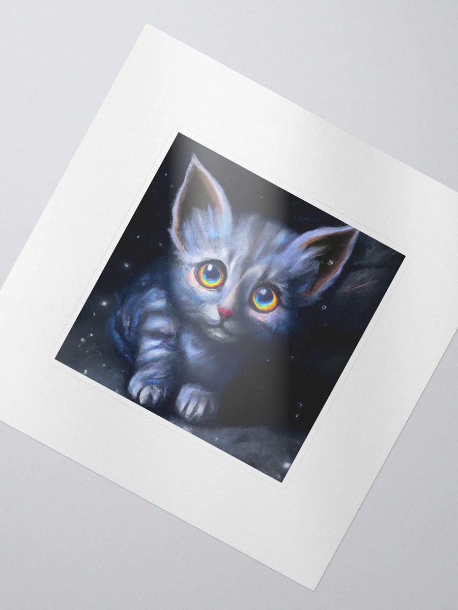 Cute Galactic Kitty Delta Sticker product image (2)