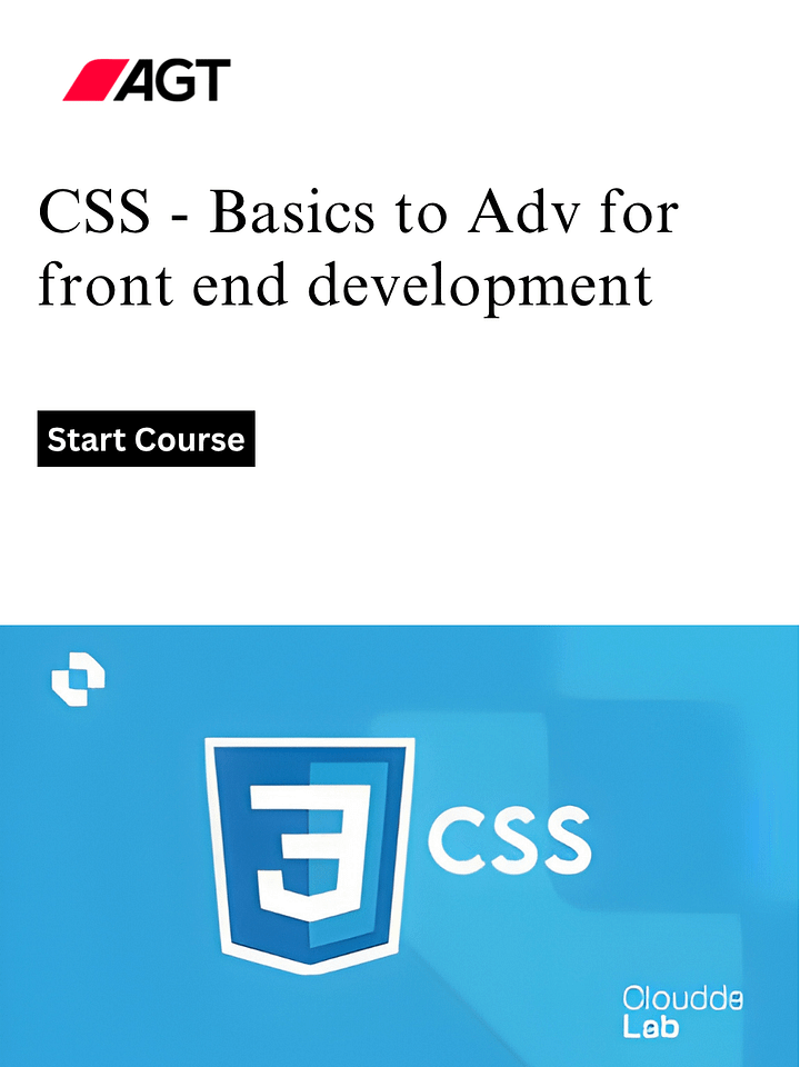CSS - Basics to Adv for front end development product image (1)