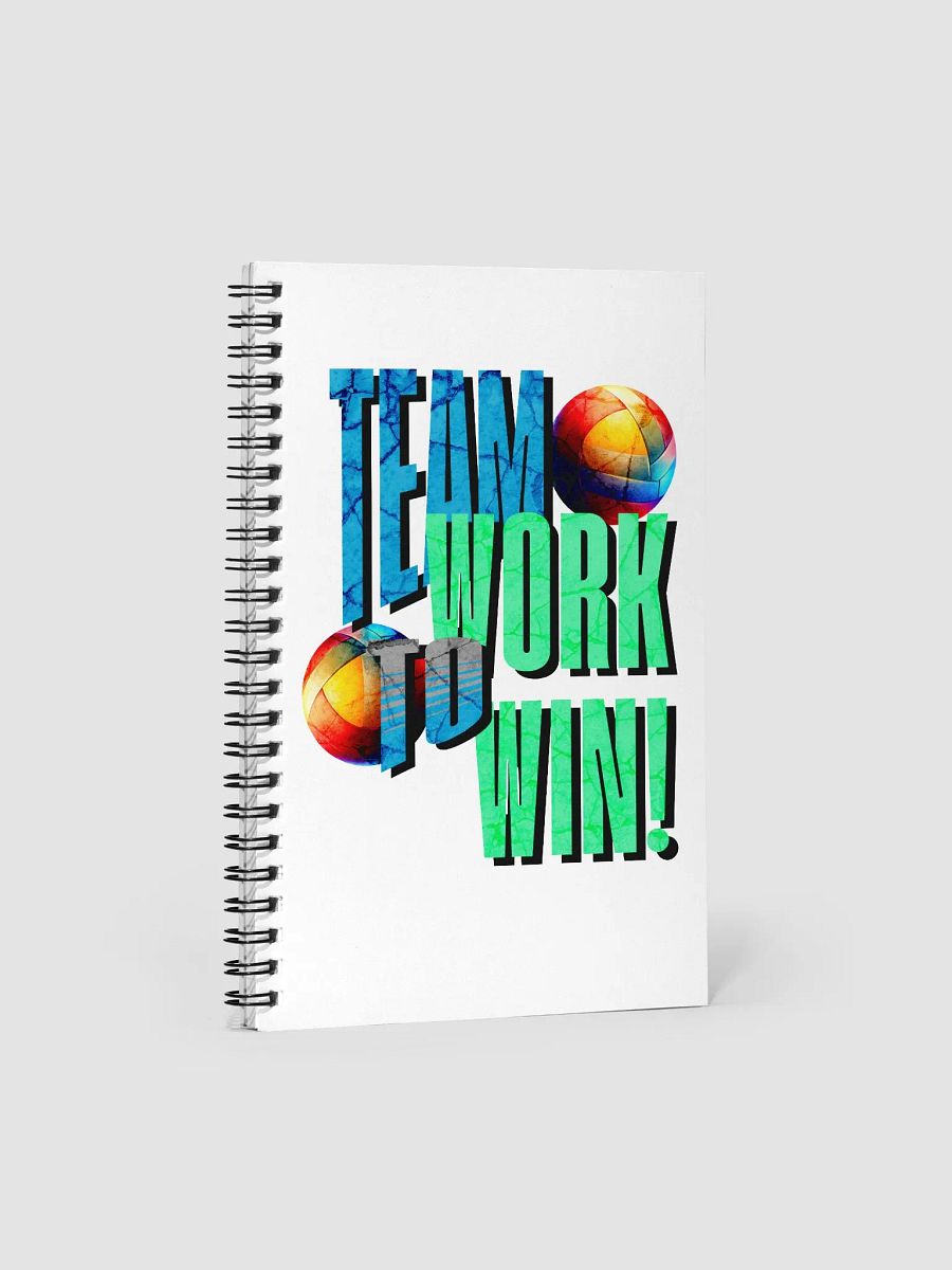 Team Work To Win Volleyball Notebook product image (1)